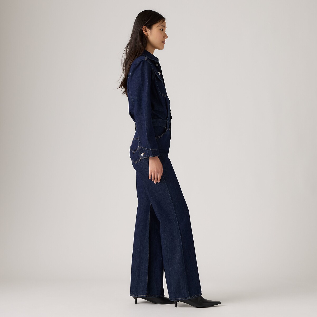 Combinaison pantalon en denim, manches longues denim brut, LEVI'S