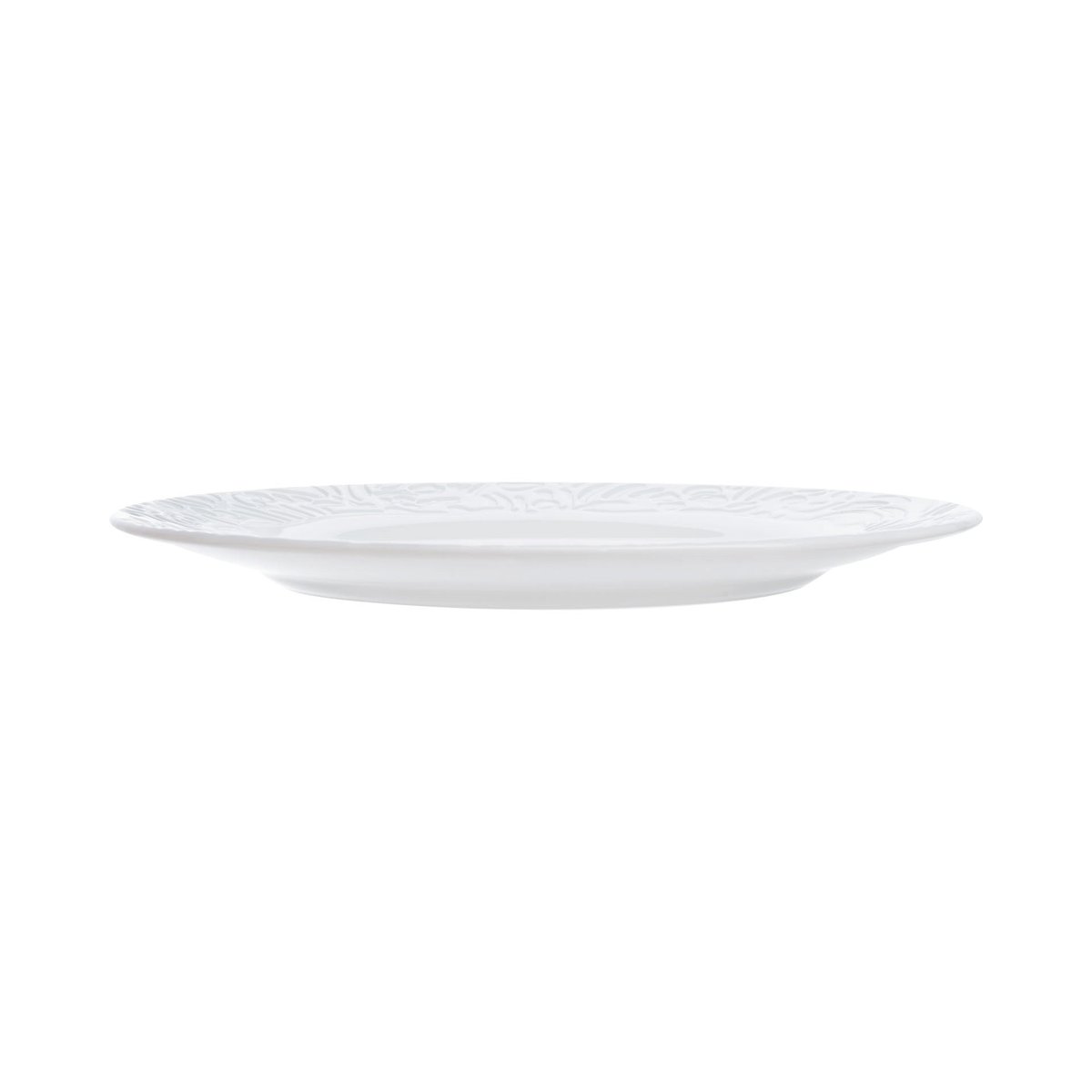 6 assiettes à dessert blanches 19 cm -DANBURY blanc, LUMINARC