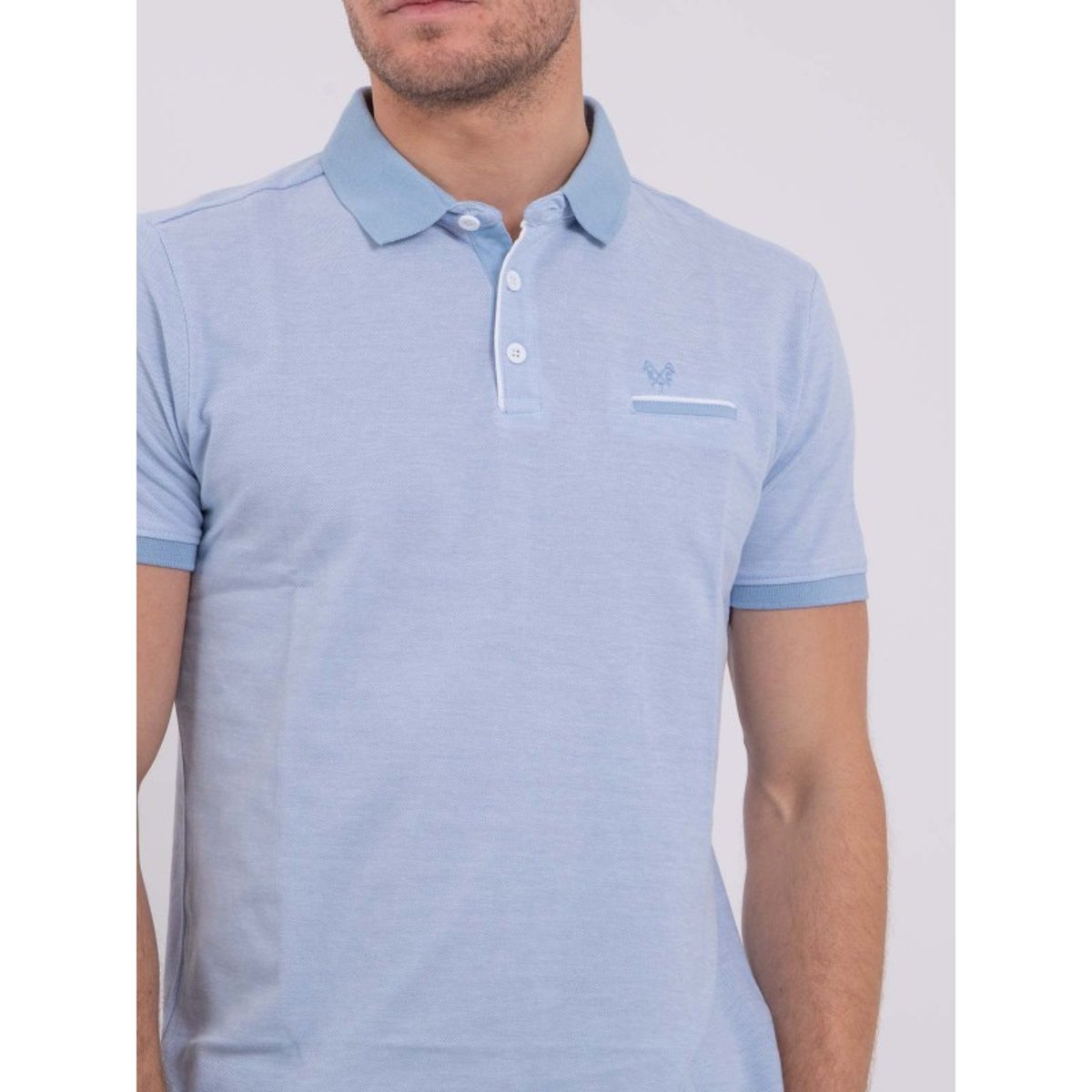 Polo Manches Courtes Pur Coton Pikto bleu, RITCHIE