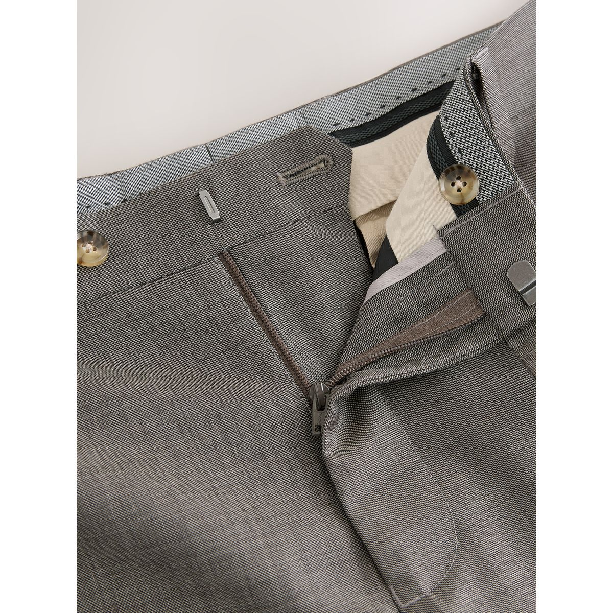 Pantalon en laine Signature texture marine, NEXT