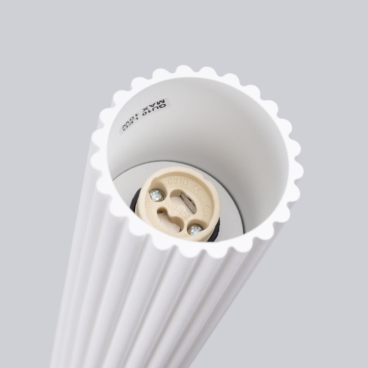 Plafonnier Aluminium Blanc GU10 1 Karbon 20 blanc, EDEN