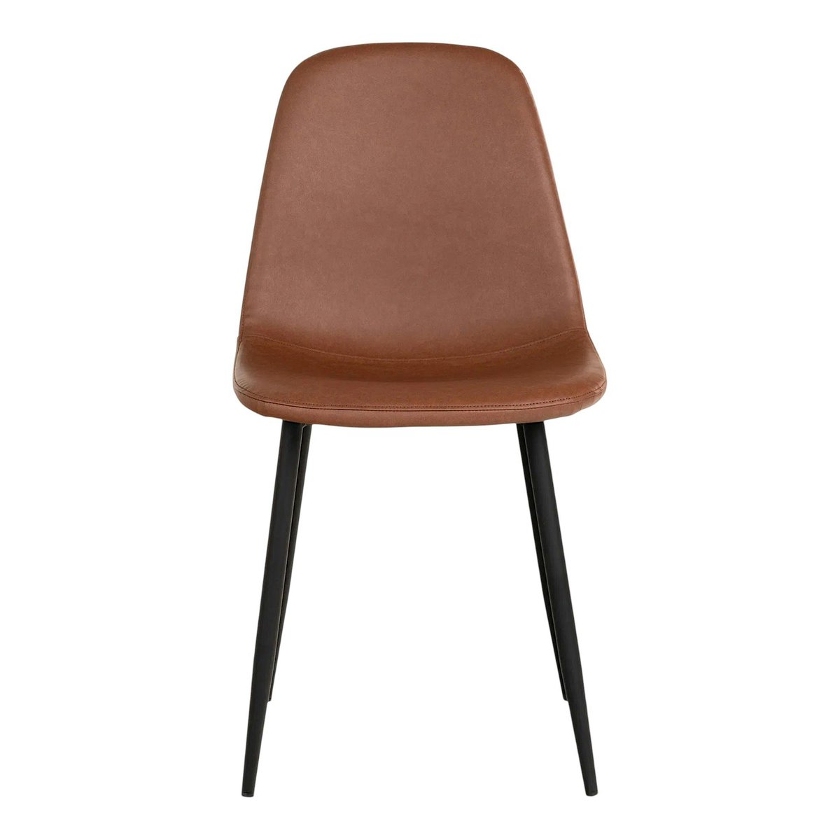 Ensemble table et chaises marron microfibre (lot de 5 pièces) SAVONE bois naturel, PIER IMPORT