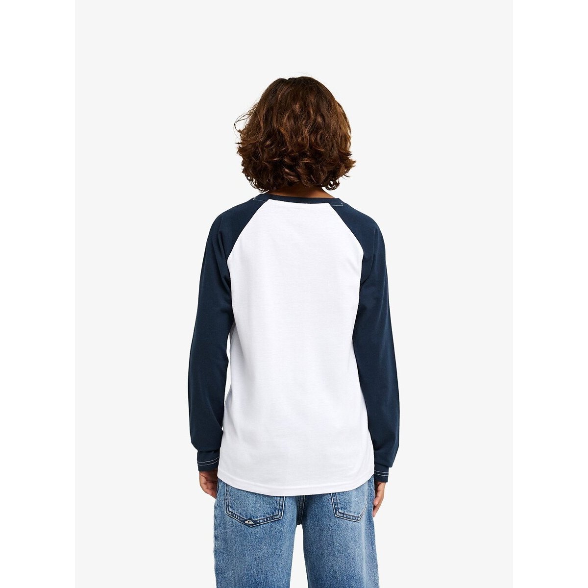 T-shirt à manches longues blanc/bleu, QUIKSILVER