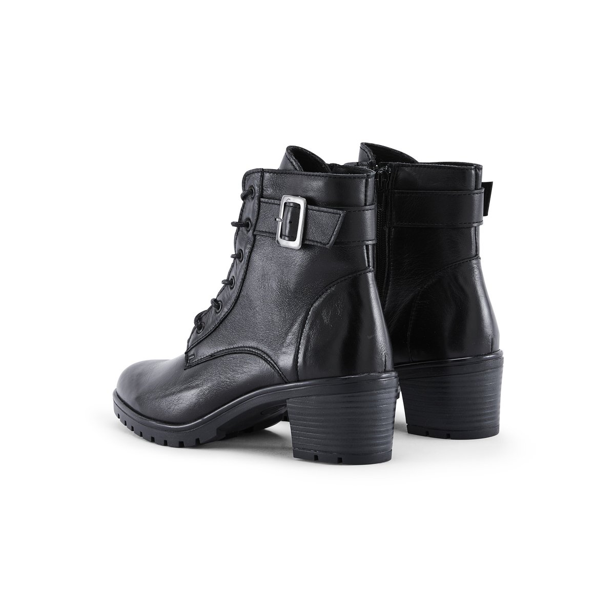 Boots avec zip et lacets noir, PEDICONFORT