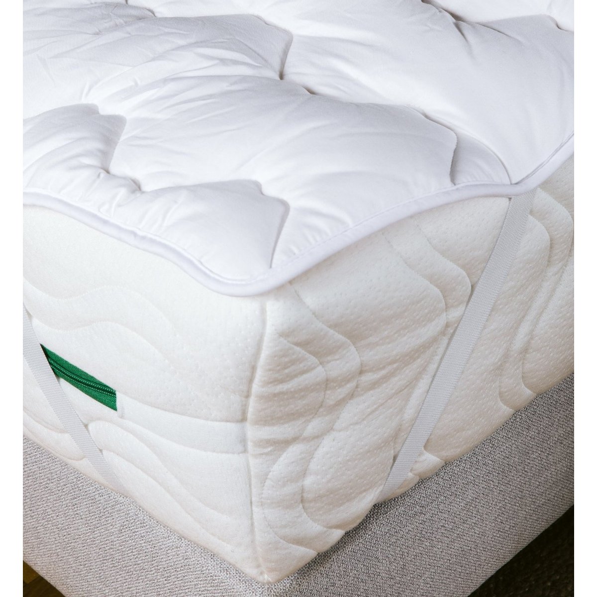 Surmatelas Enveloppe TENCEL™ Lyocell Coton Bio HAWI couleur unique, KADOLIS