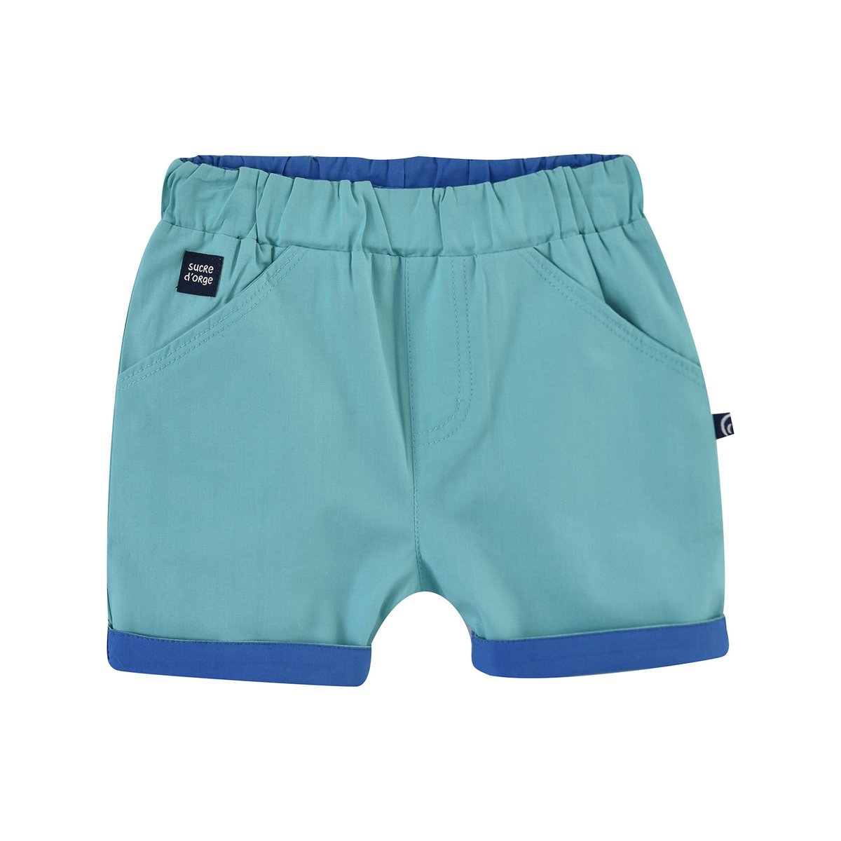 Ensemble polo bermuda enzo bleu, SUCRE D'ORGE