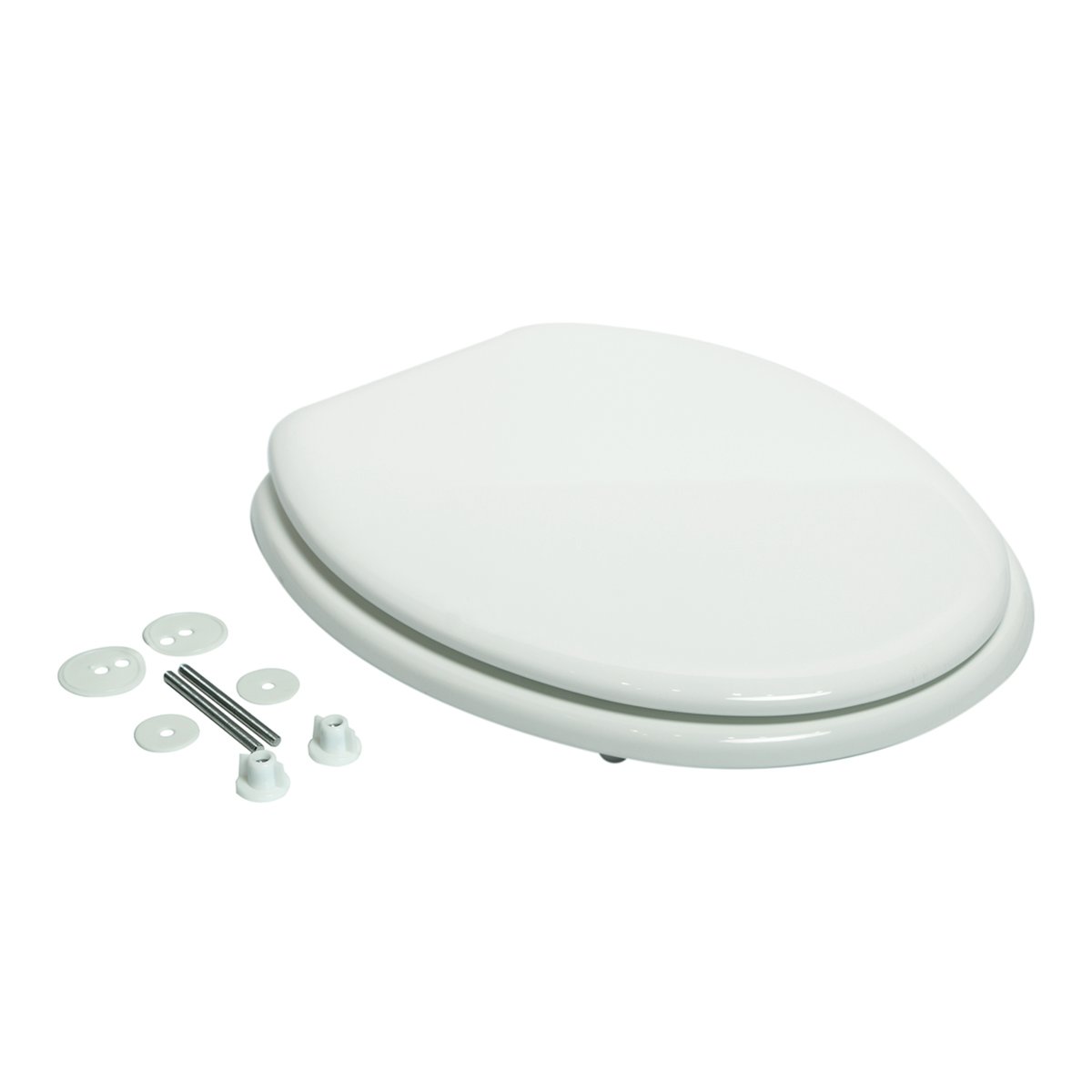 Abattant WC en bois MDF, REMIX blanc-blanc n°0, SENSEA