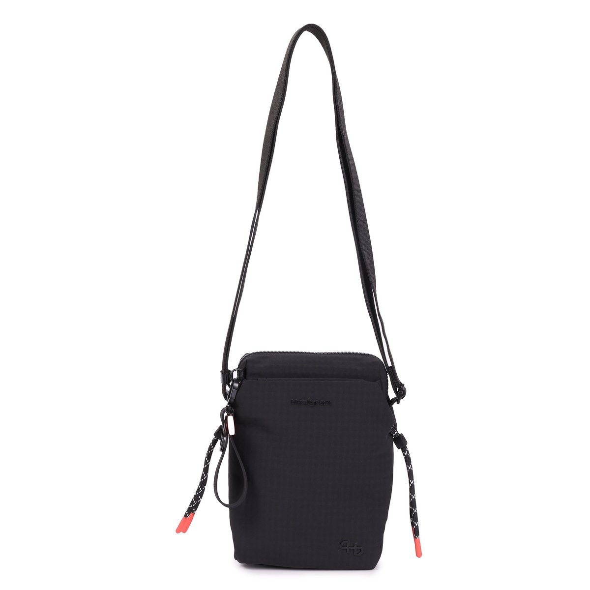 Sac bandoulière compact avec poche bouteille black, HEDGREN