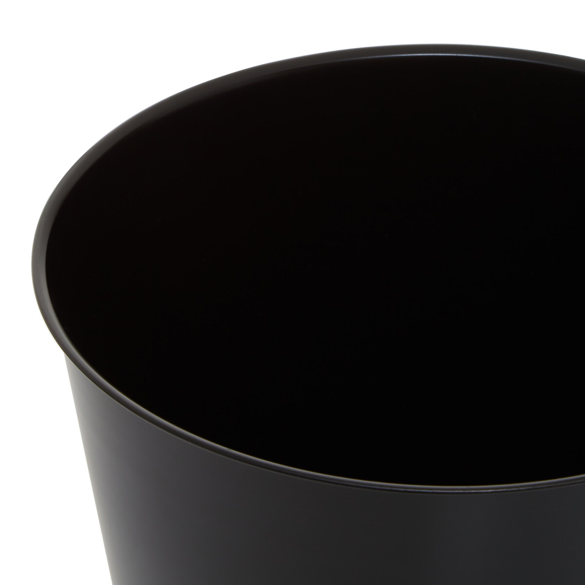 26cm Black Metal Waste Bin black, FIFTY FIVE SOUTH