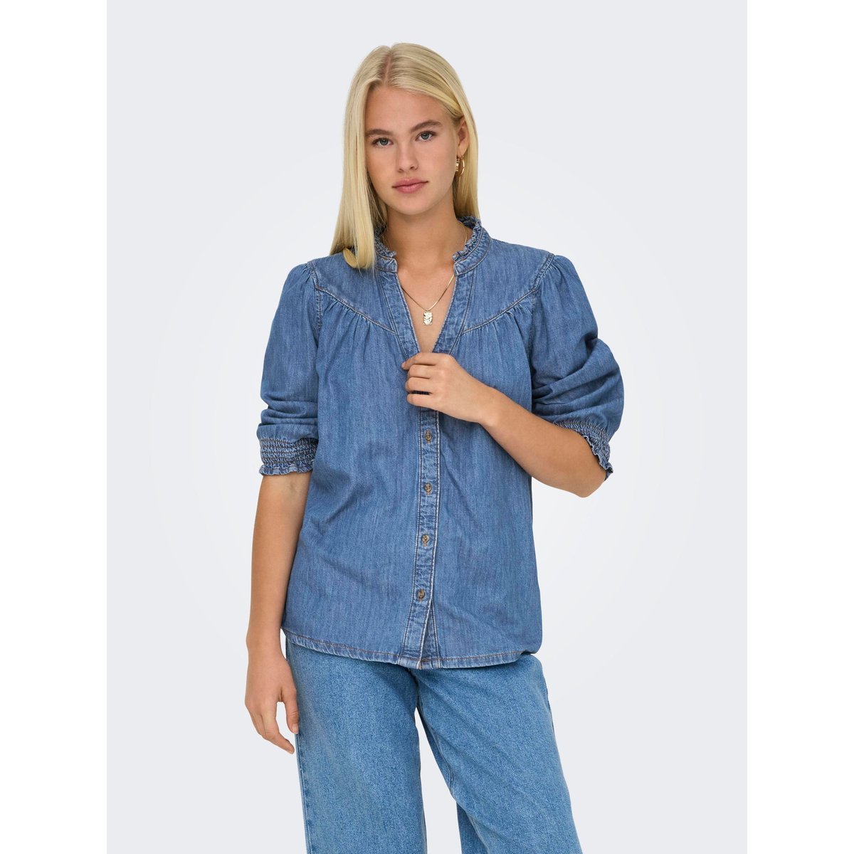 Chemise En Denim medium blue denim, ONLY