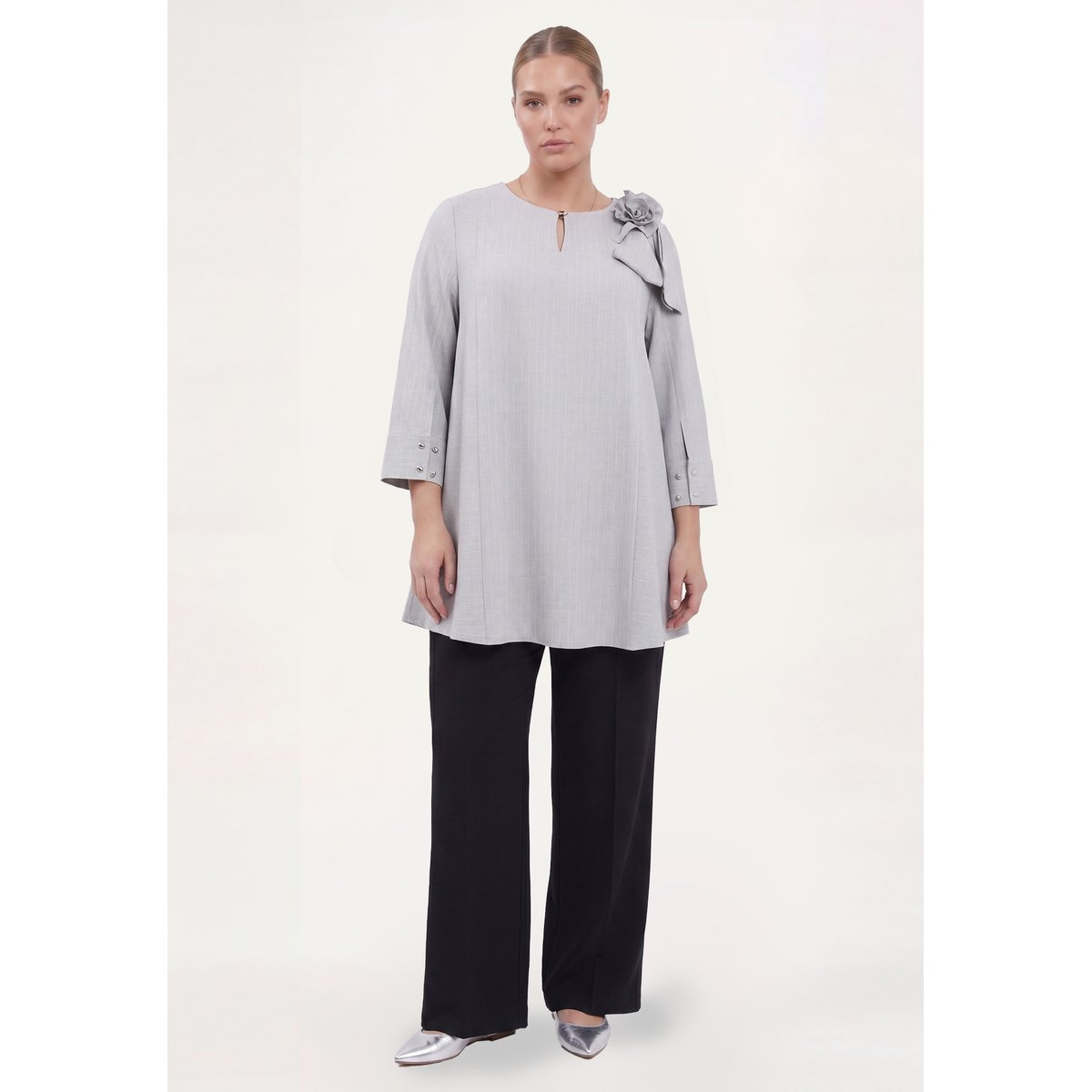Tunique avec manches longues gris, YOEK