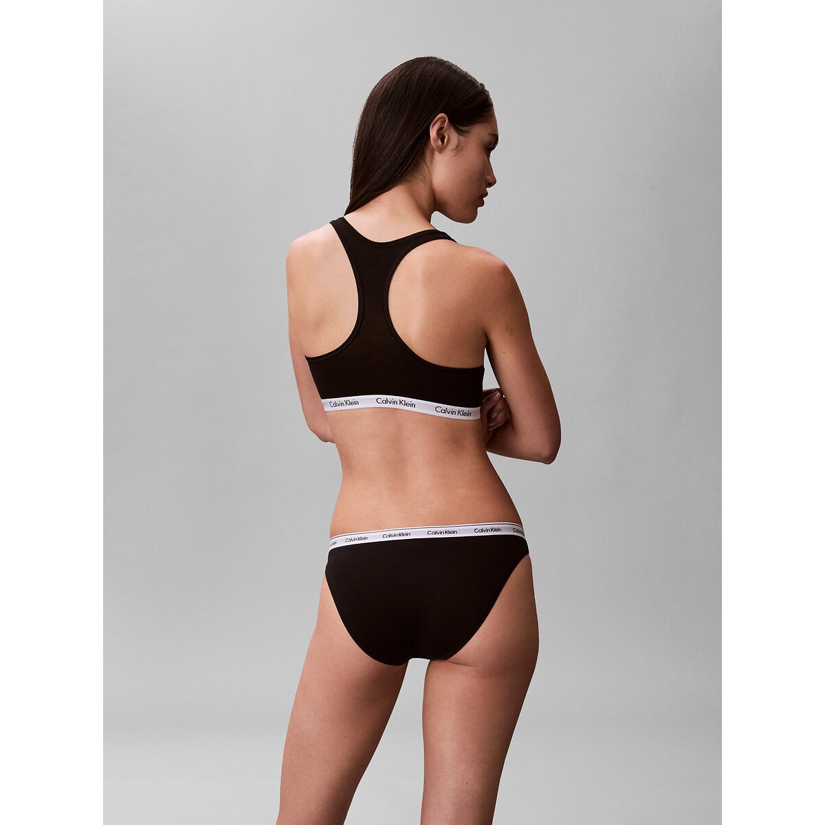 Pack of 3 Modern Logo Knickers in Cotton black/white/grey, CALVIN KLEIN UNDERWEAR