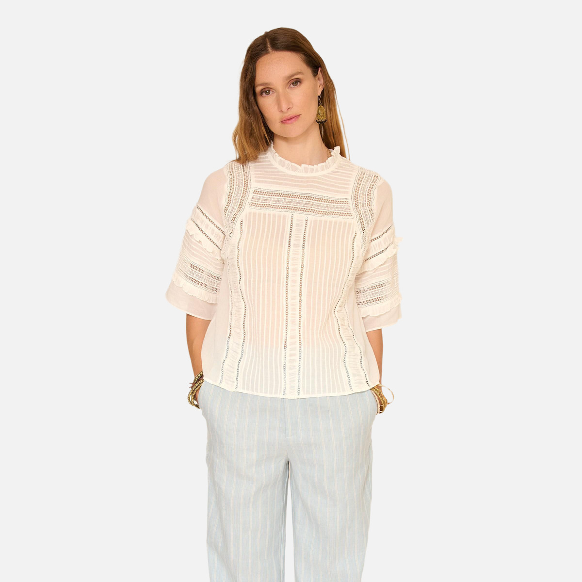 Blouse CAROLINA blanc, MKT STUDIO