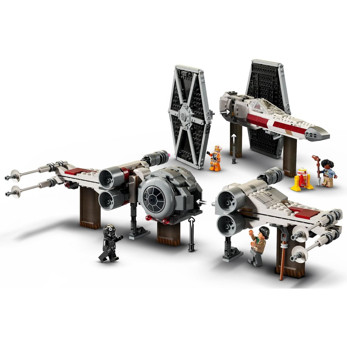LEGO Star Wars : Set de construction TIE Fighter et X-Wing - 75393 multicolore, LEGO