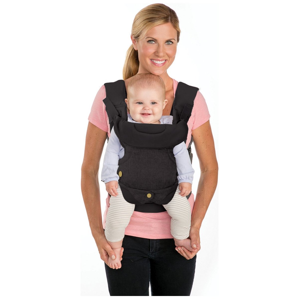 Porte bébé flip 4 en 1 denim noir, INFANTINO