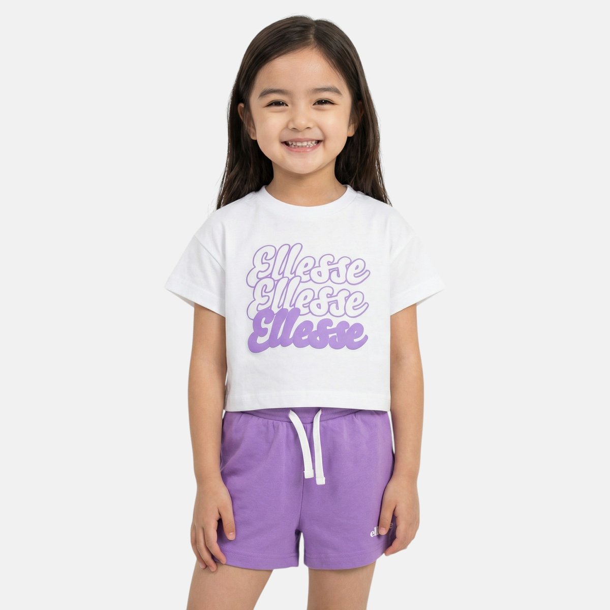 Lot de 2 t-shirts manches courtes et short GROOVY violet clair, ELLESSE