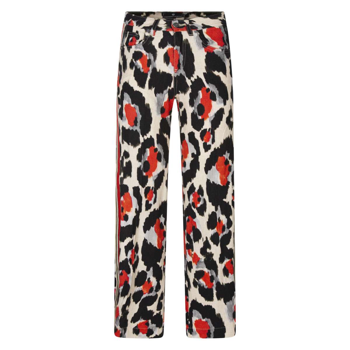 Pantalon taille haute large orange, FREEMAN T. PORTER