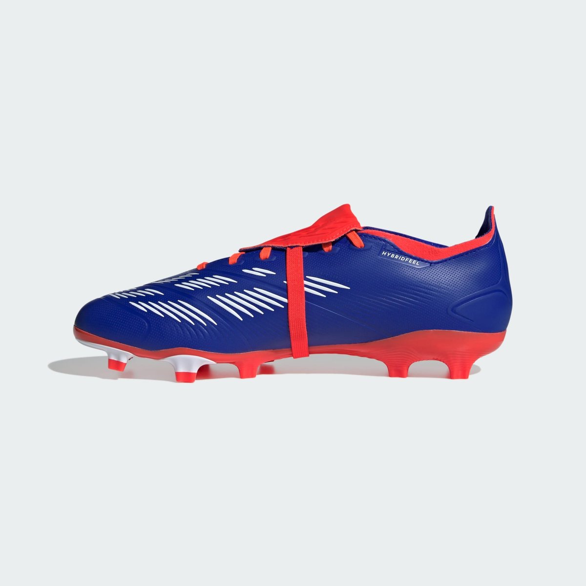 Chaussure Predator League Fold-Over Tongue Terrain souple lucid blue / cloud white / solar red, adidas Performance