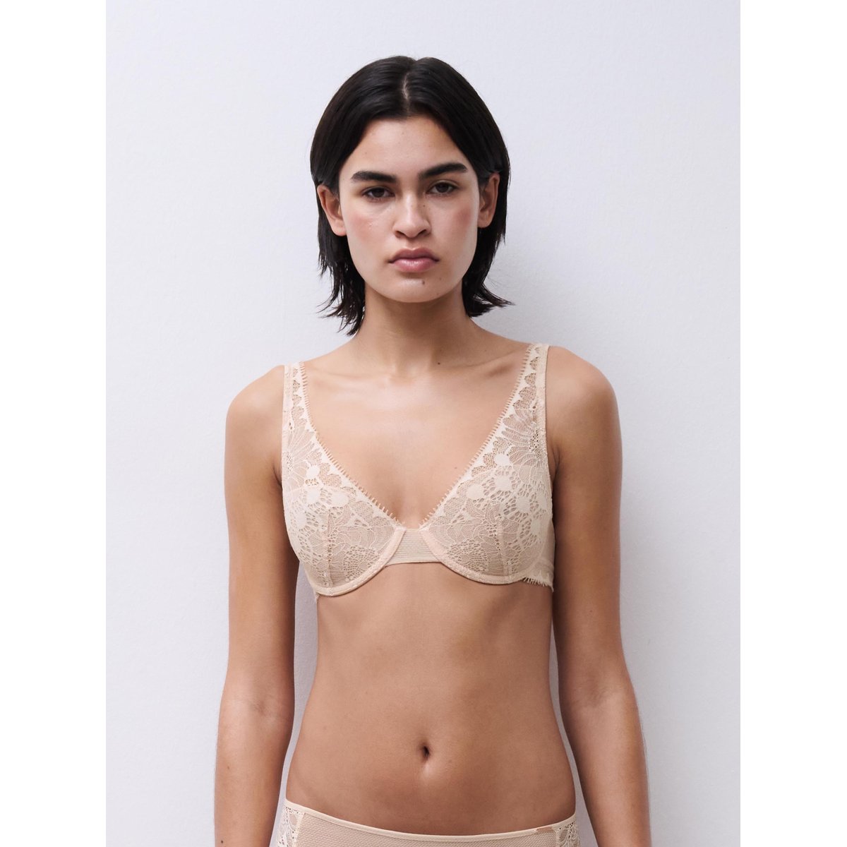 Soutien-gorge spacer plongeant DAY TO NIGHT beige doré, CHANTELLE