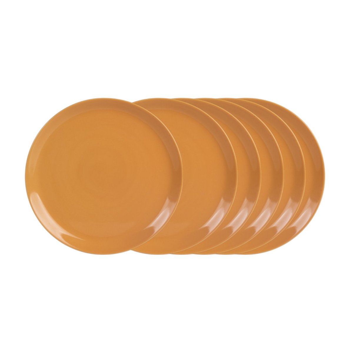 Assiette plate Itit 25 cm (lot de 6) jaune, TREND'UP
