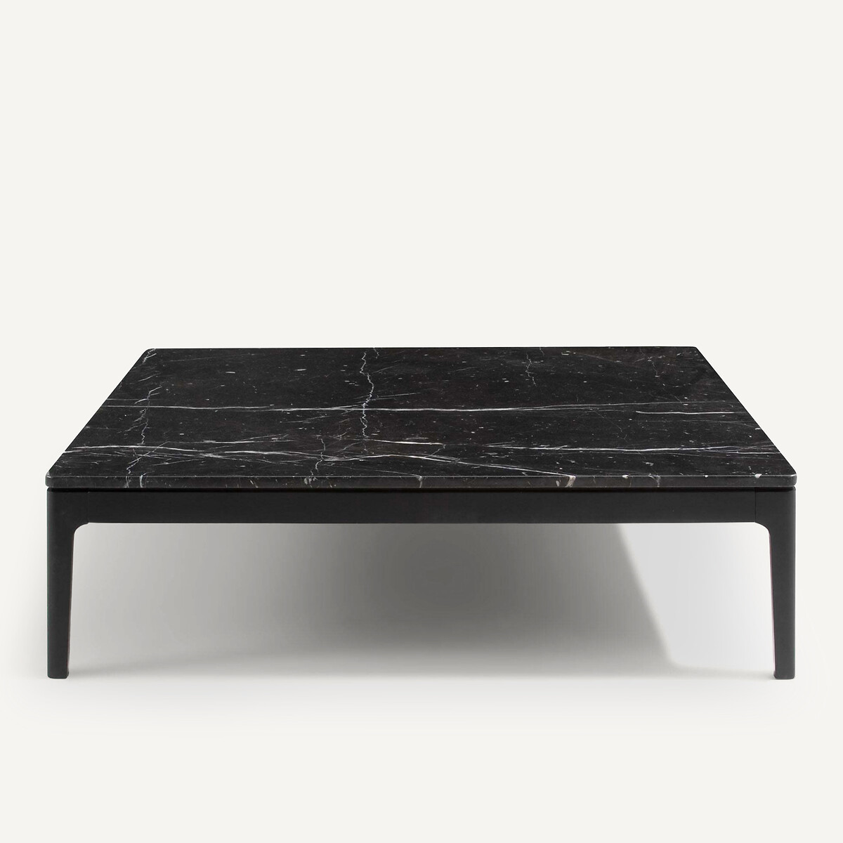 Table basse, en marbre noir et chêne massif, HELDA marbre noir, EMMANUEL GALLINA X AM.PM