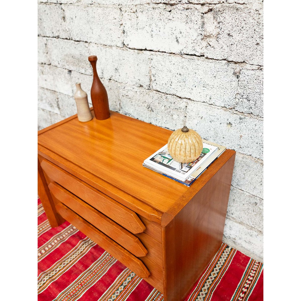 Commode en bois massif Olga N°710 - Bon état bois clair, DEBONGOUT