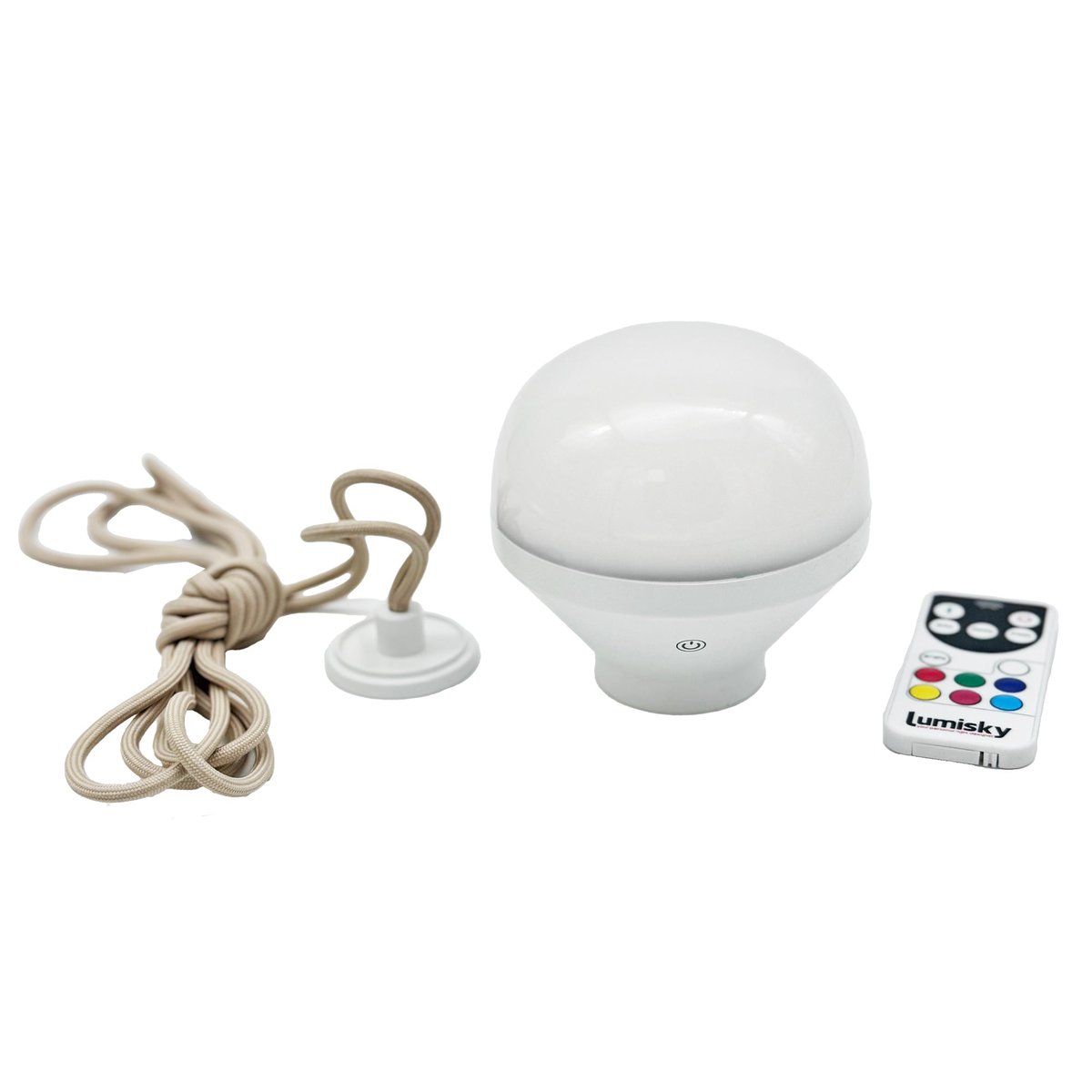 Ampoule LED rechargeable LYS blanc, LUMISKY