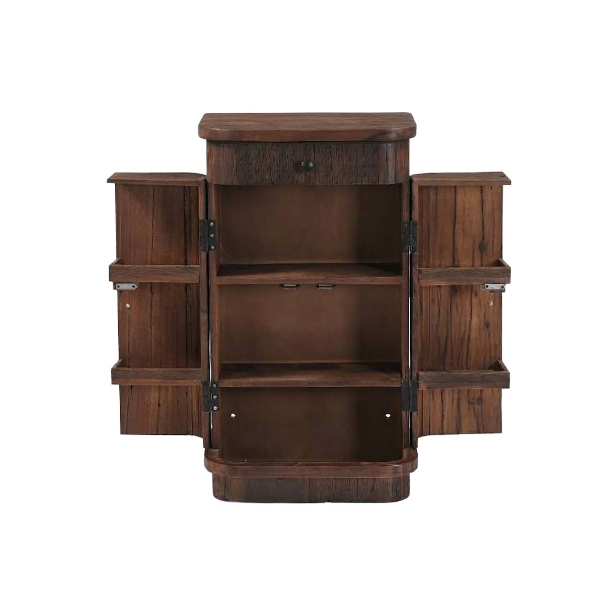 Chiffonnier en bois recyclé CAPUCINE bois foncé, MADE IN MEUBLES