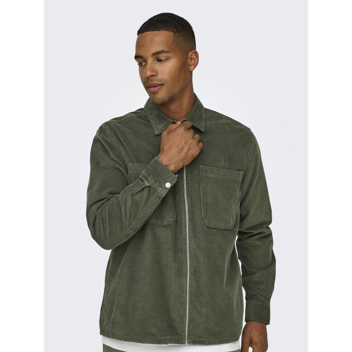 Chemise grise - castor gray 1, ONLY & SONS