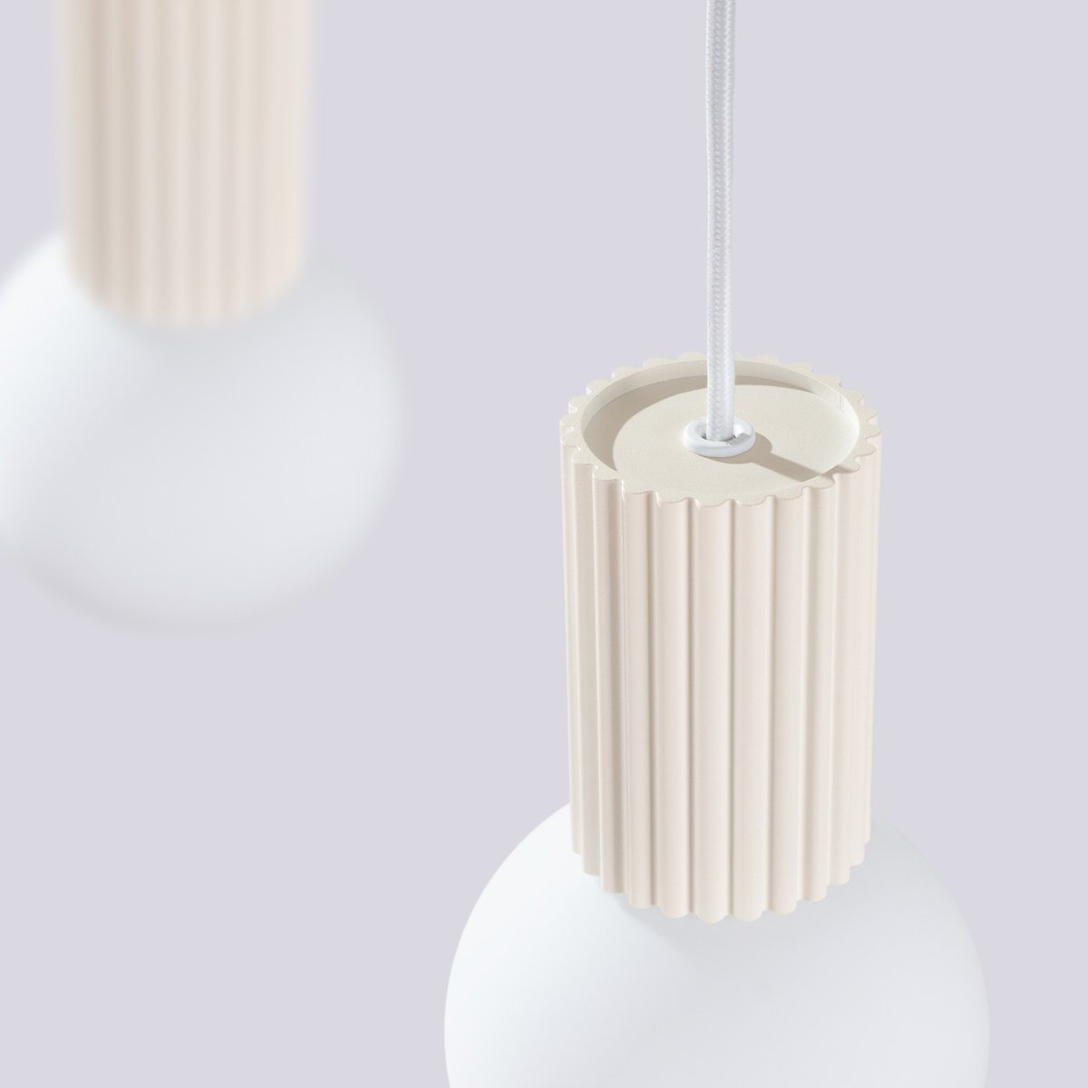 Suspension Aluminium Beige G9 2 Halo beige, EDEN