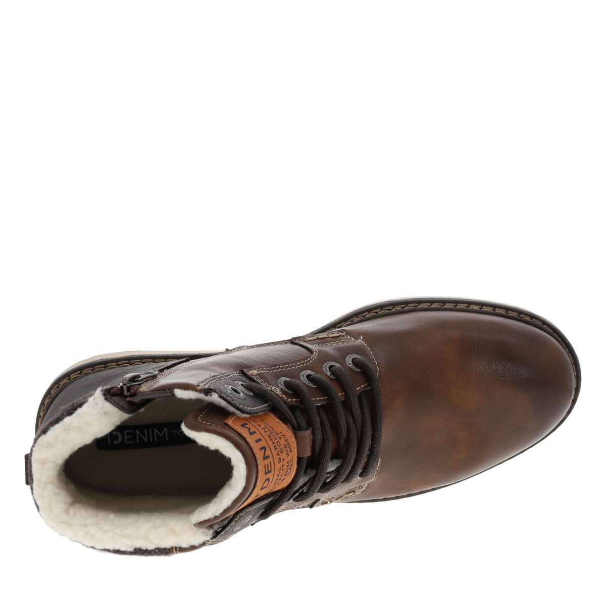 Bottines semelle baskets marron, TOM TAILOR