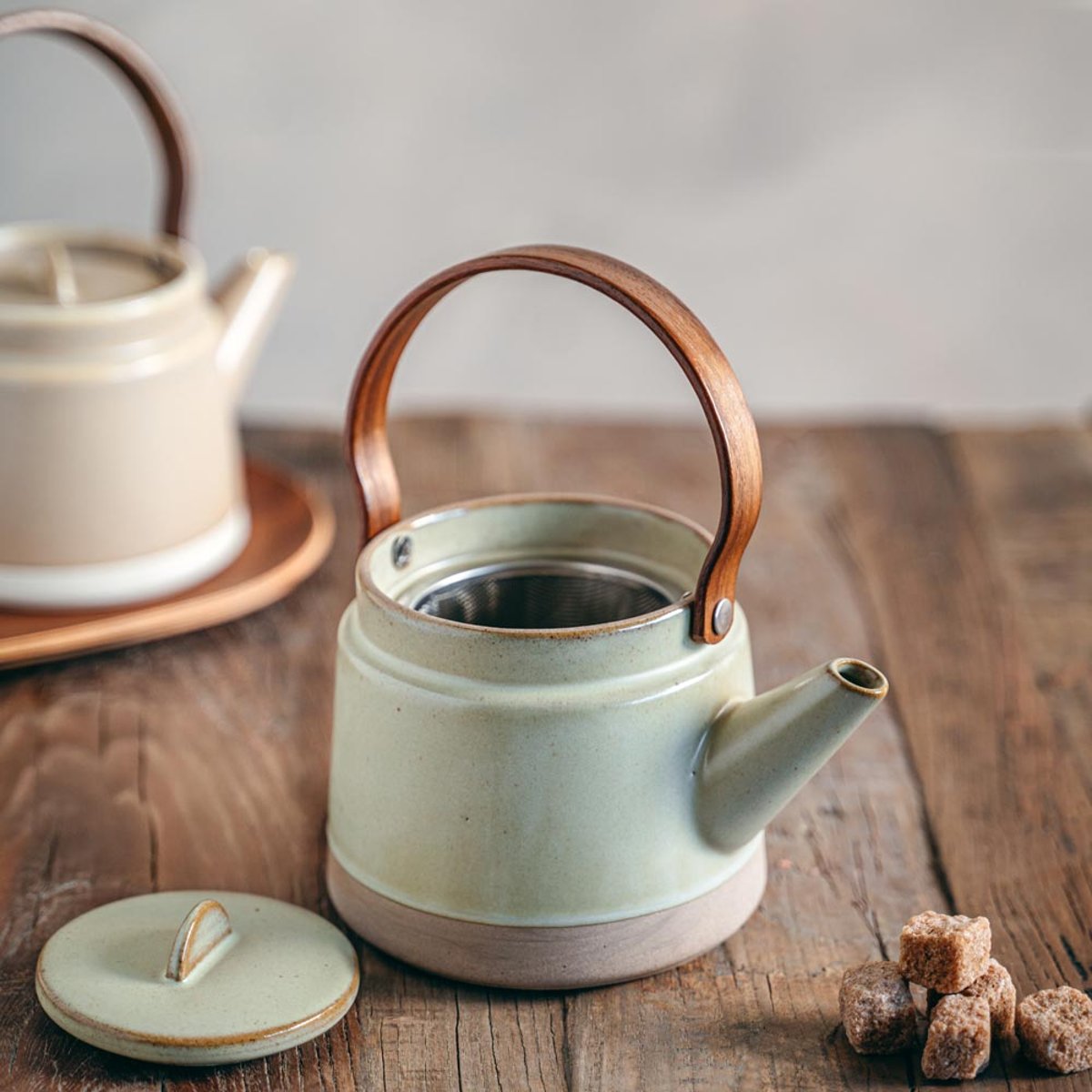 Théière avec filtre Bocage beige 0,6L crème / ivoire, TABLE PASSION