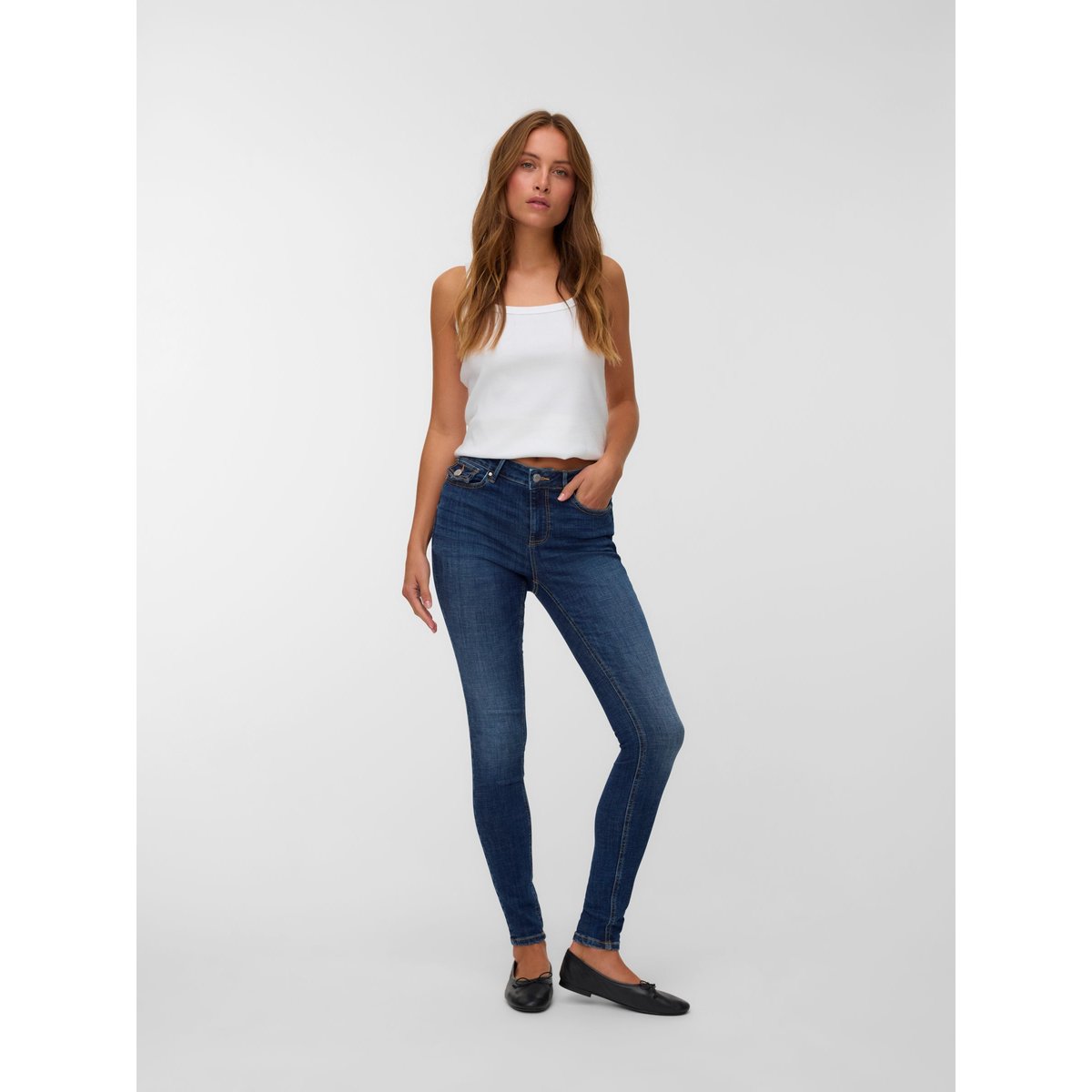 Jean Skinny dark blue denim, VERO MODA