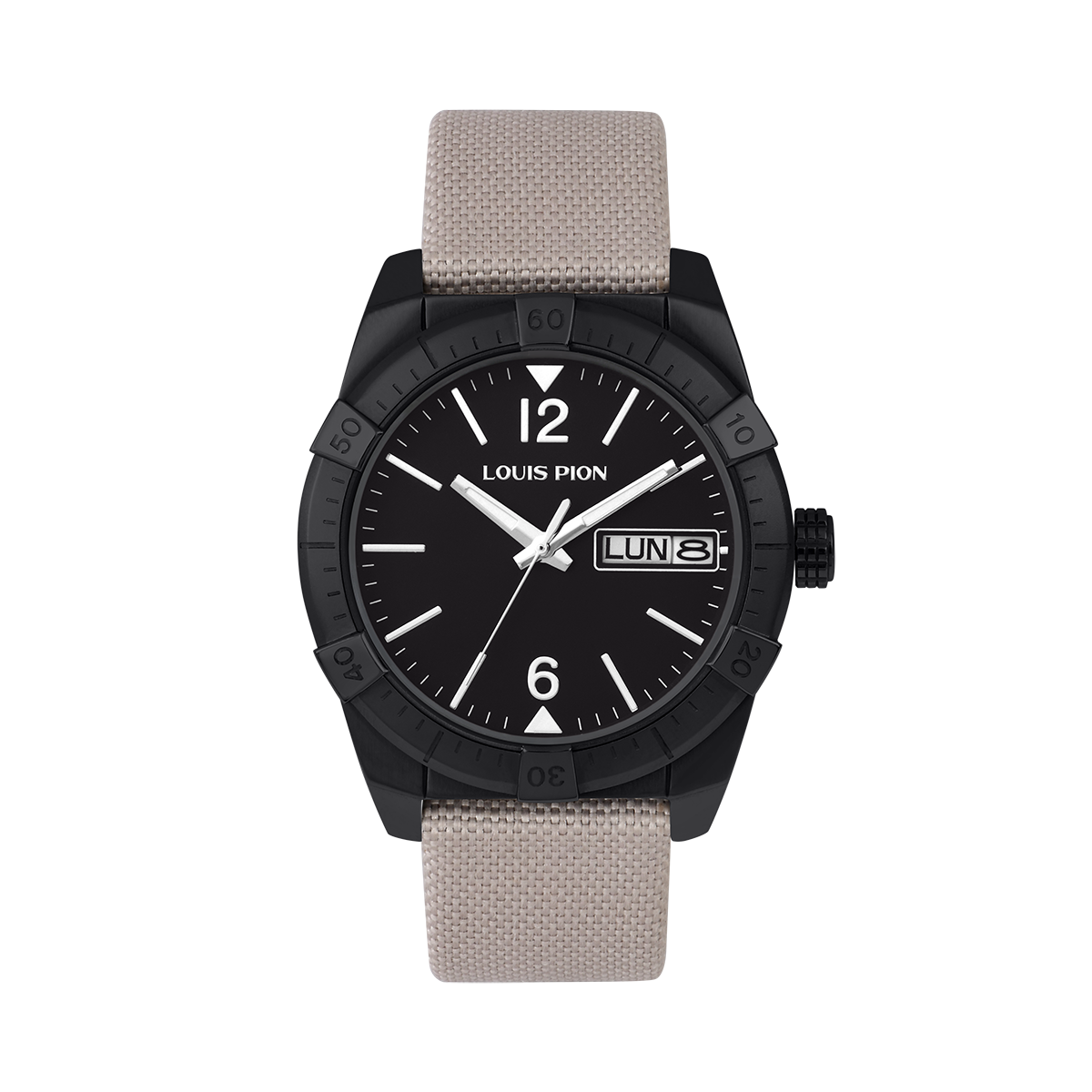 Montre Analogique  VASCO noir noir beige, LOUIS PION