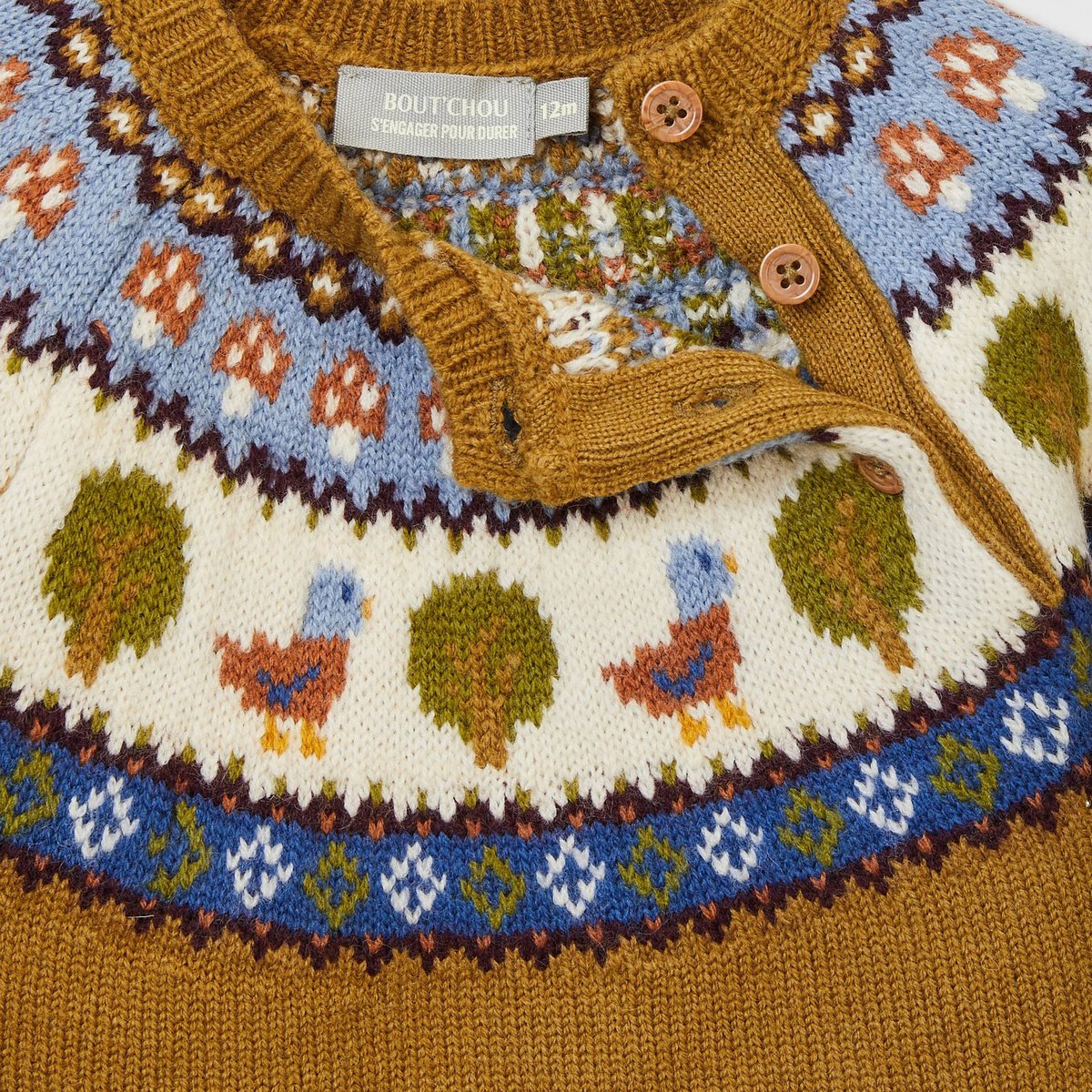 Pull jacquard imprimé para, BOUT'CHOU