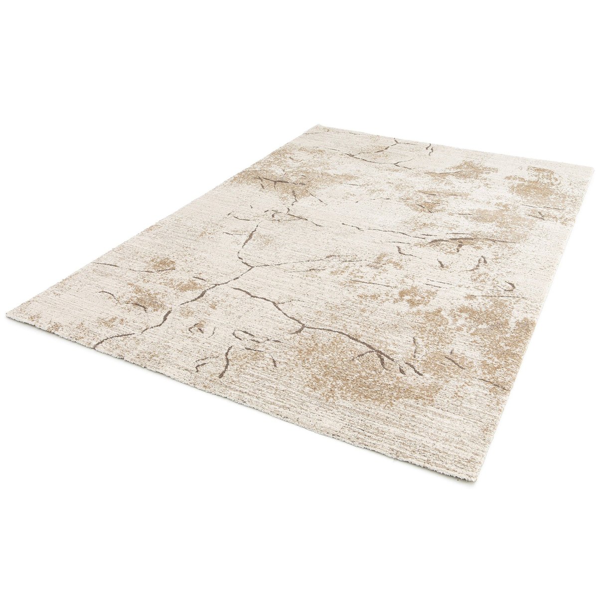 Tapis doux et design CRACKLE beige sable, AFK LIVING