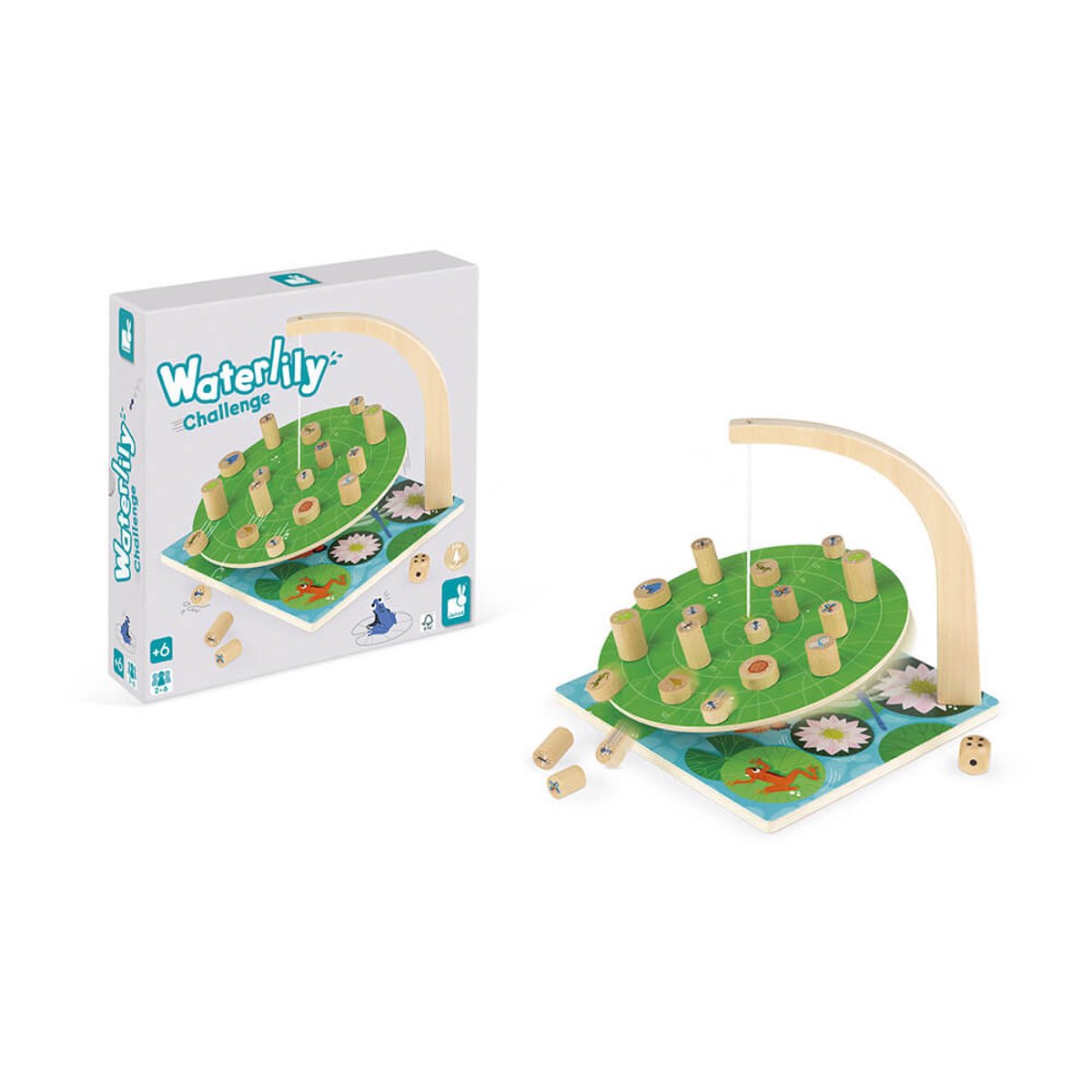 Jeu D'adresse - Waterlily Challenge vert, JANOD