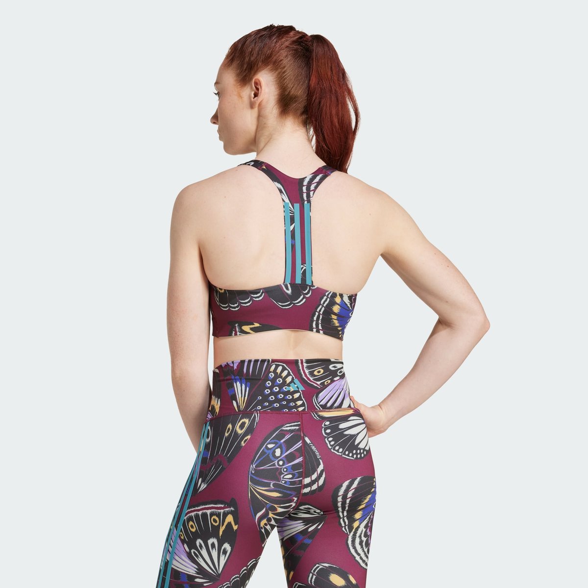 Brassière Maintien Moyen Adidas X Farm Brassière Maintien Moyen Adidas X Farm black / amazon red / energy ink, adidas Performance