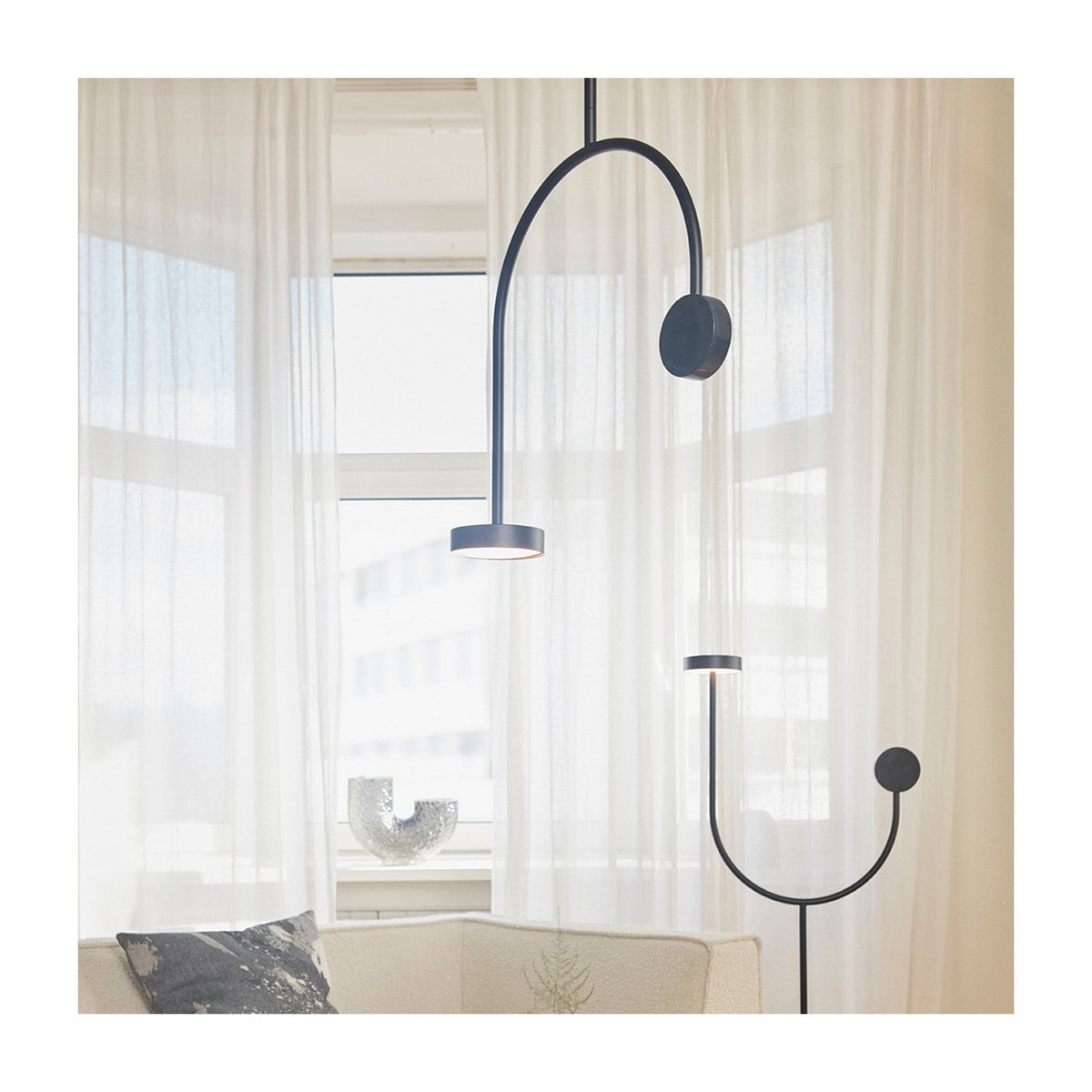 Suspension en Marbre Grasil noir, AYTM