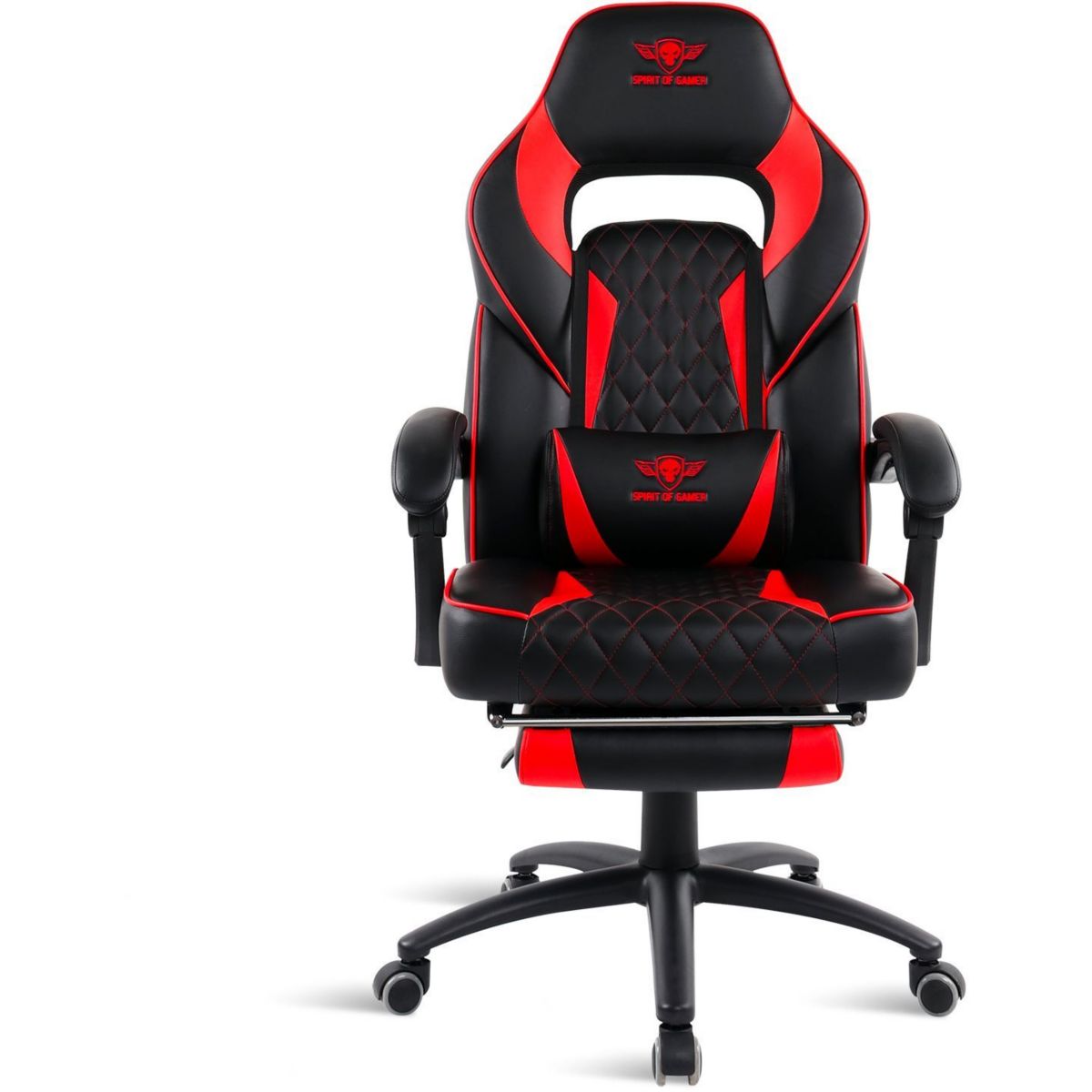 Chaise gaming MUSTANG SERIES - RED couleur unique, SPIRIT OF GAMER