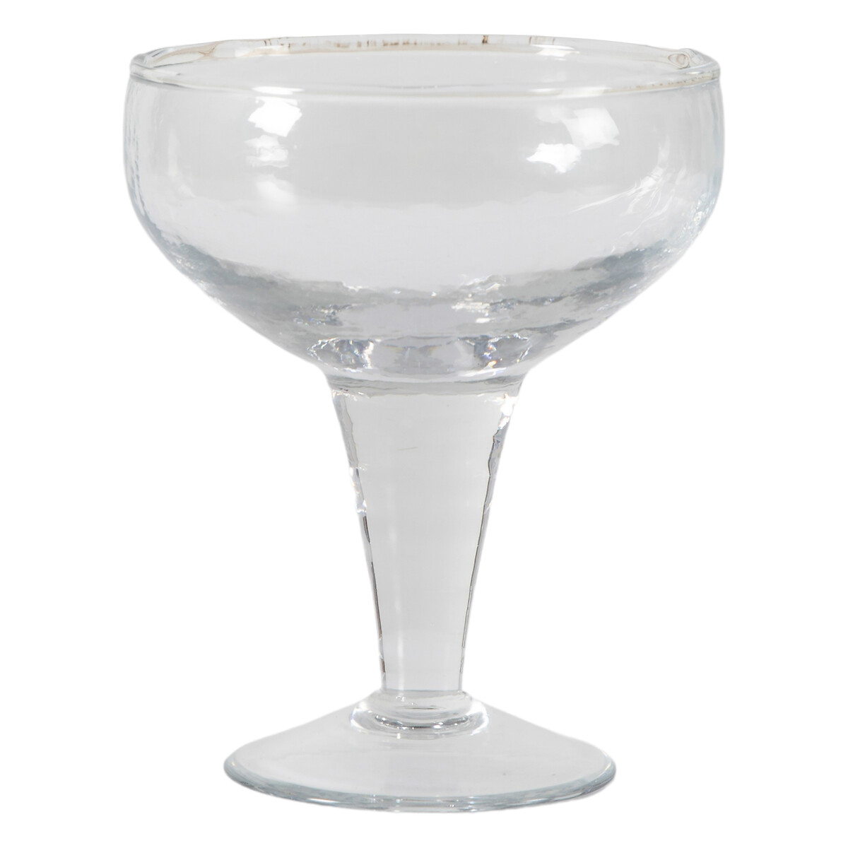 Set of 4 Orkin Hammered Coupe Glasses transparent, ÉDITÉ