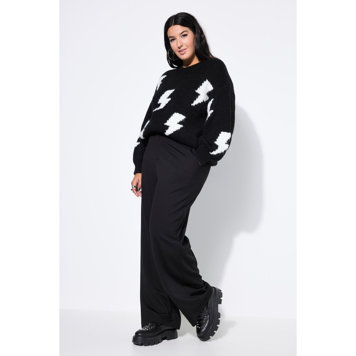 Pantalon de tailleur en jersey haut de gamme noir, STUDIO UNTOLD
