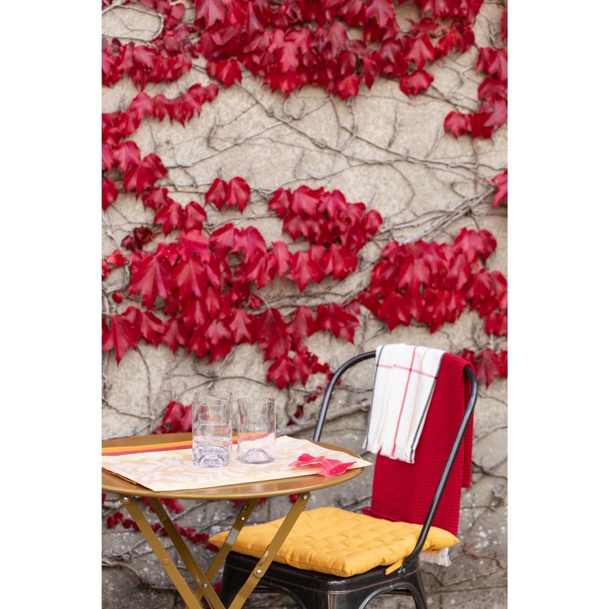 Galette de chaise 36 points Zea recyclée tournesol, WINKLER