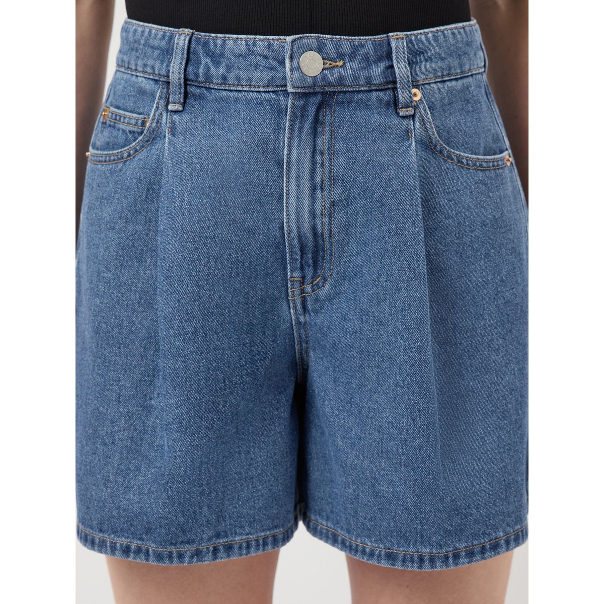 Shorts En Jean medium blue denim, YAS