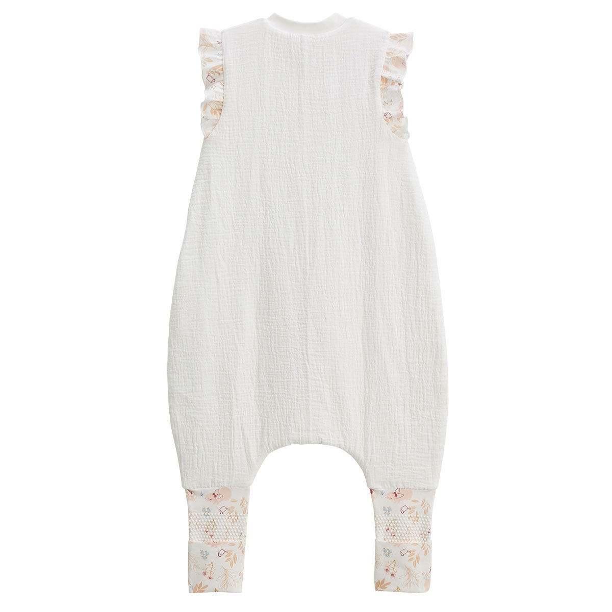 Turbulette TOG 0,5 en gaze de coton avec pieds retroussables Praline ecru, PETIT BEGUIN