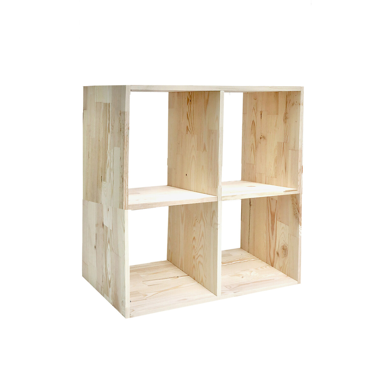 Kubus 4 -  Regal aus Kiefer Massivholz holz hell, EUROPE & NATURE 