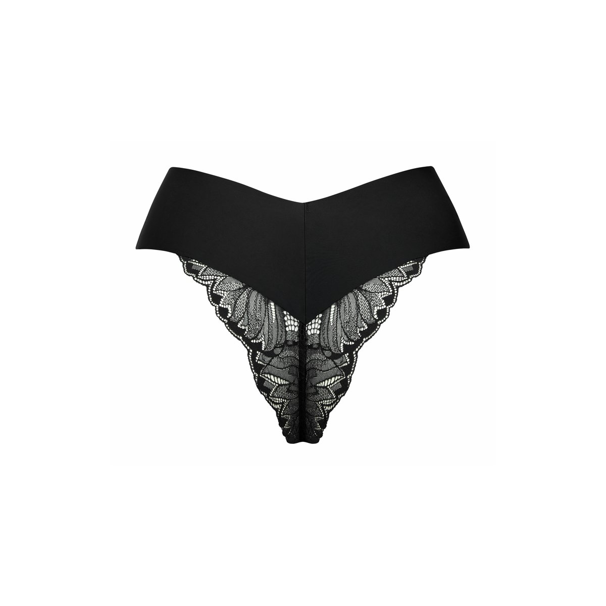Brésilien échancré taille haute CHARISMA noir, LISCA