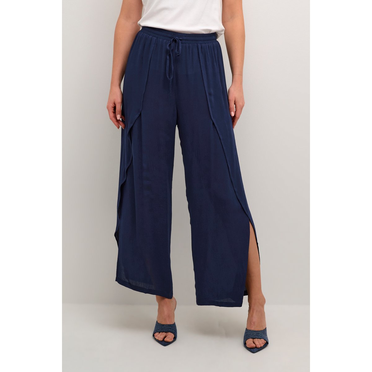 Pantalon casual bleu navy blazer, CREAM