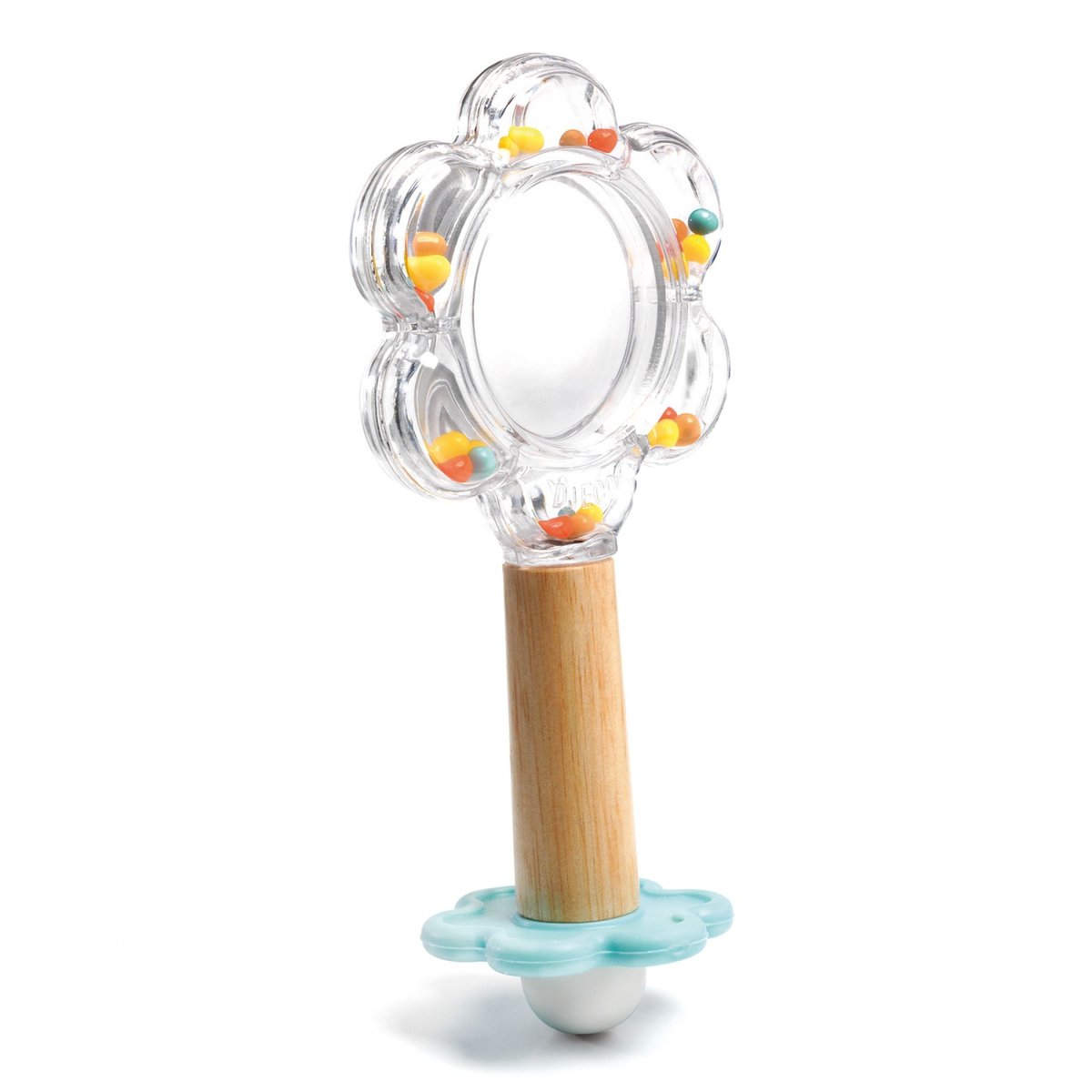 Hochet miroir BabyFlower blanc, DJECO