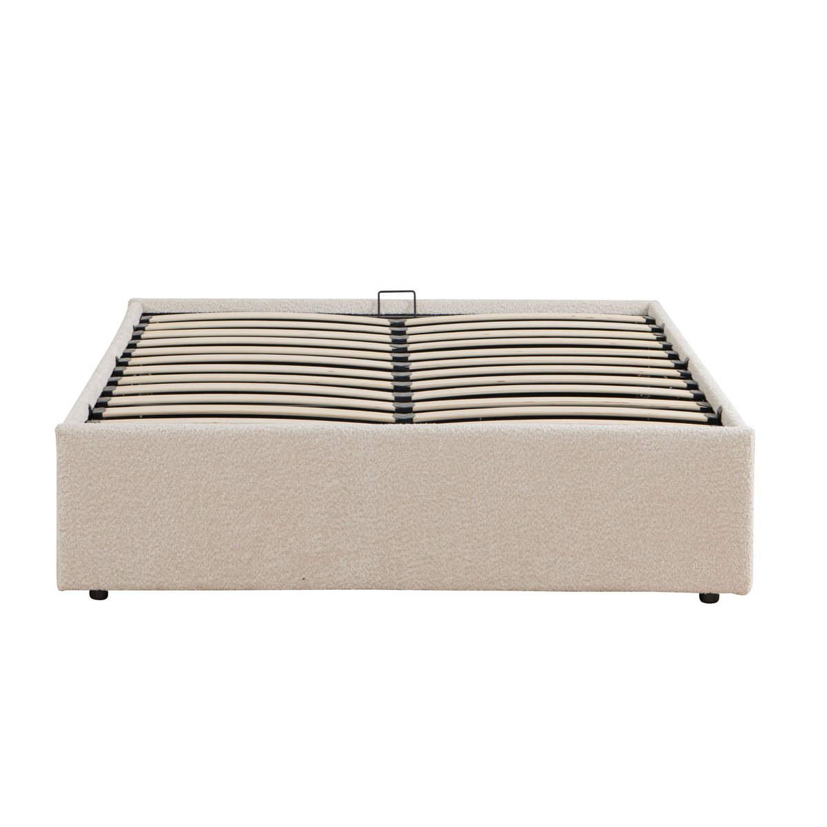 Lit coffre en sherpa beige, TERRE DE NUIT